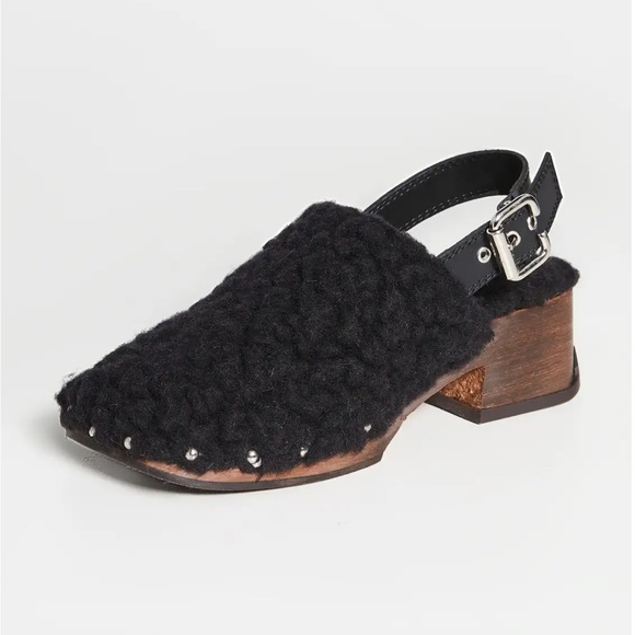 Miista Lana Sherpa Clogs Black 37 - Picture 11 of 12